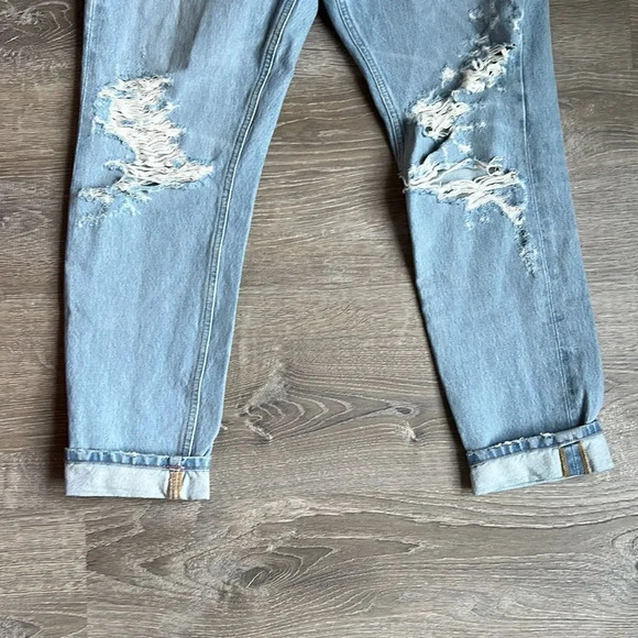 AGOLDE Jamie High Rise Classic Ever More 2 Light Blue Jeans - Picture 6 of 12
